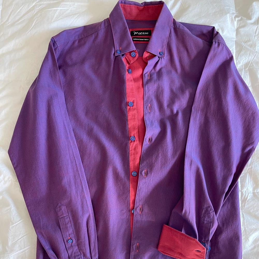 MACEOO DRESS SHIRT, 3M MEDIUM